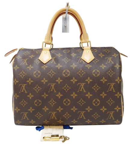 LOUIS VUITTON Monogram Canvas Speedy 30 Satchel Bag