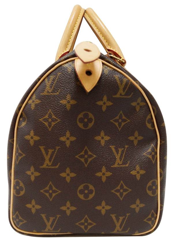 LOUIS VUITTON Monogram Canvas Speedy 30 Satchel Bag
