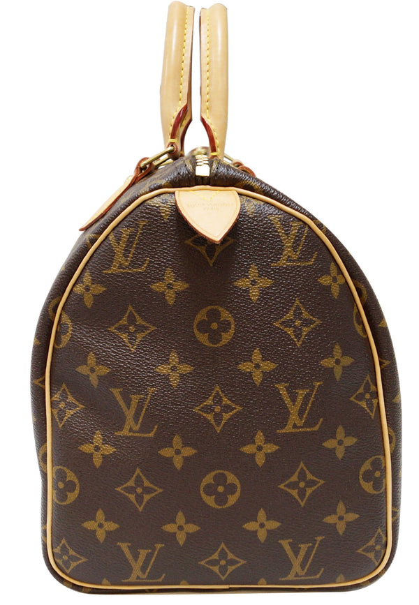 LOUIS VUITTON Monogram Canvas Speedy 30 Satchel Bag