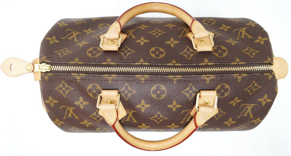 LOUIS VUITTON Monogram Canvas Speedy 30 Satchel Bag
