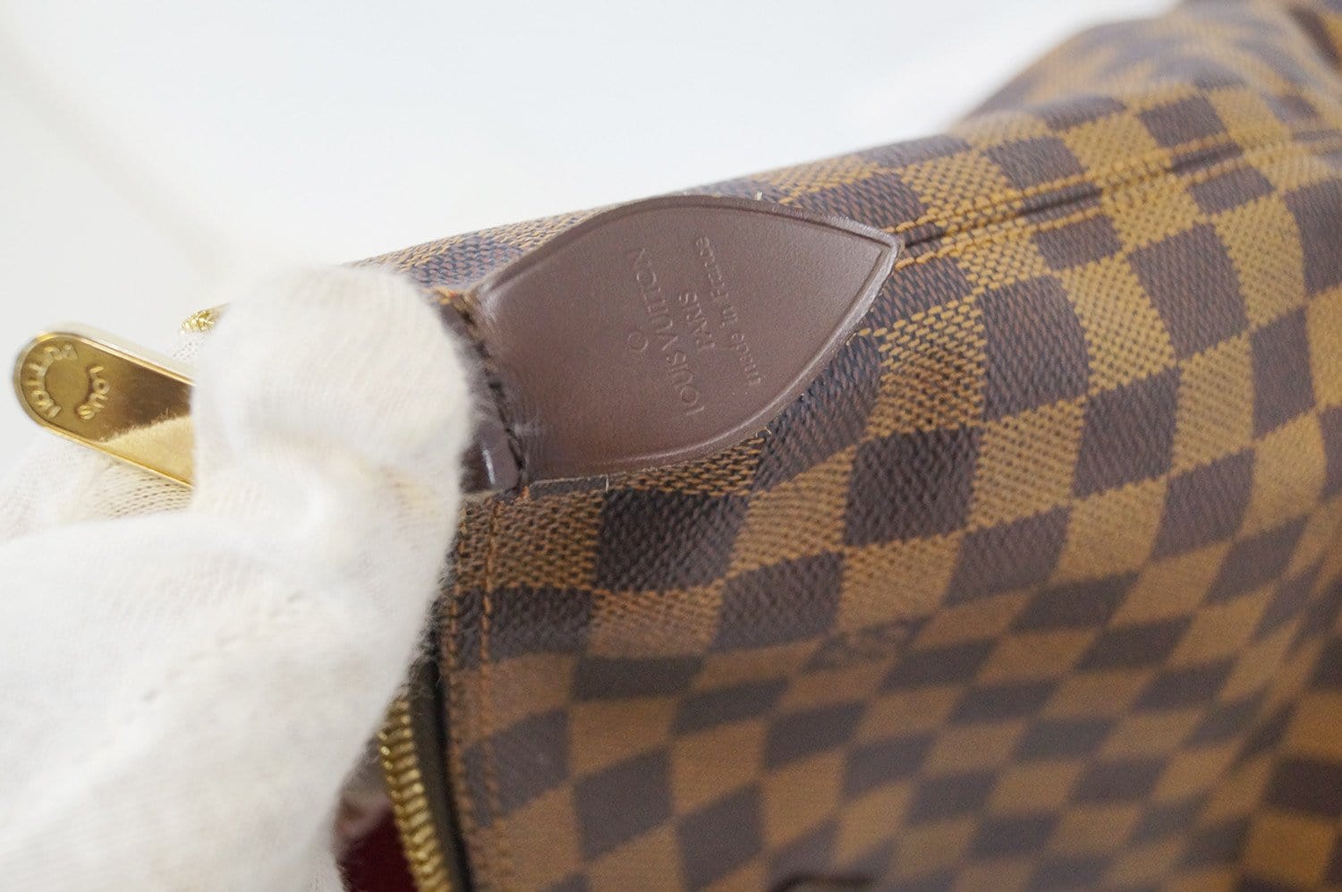 Authentic Louis Vuitton Saleya MM Damier Ebene Tote bag Shoulder
