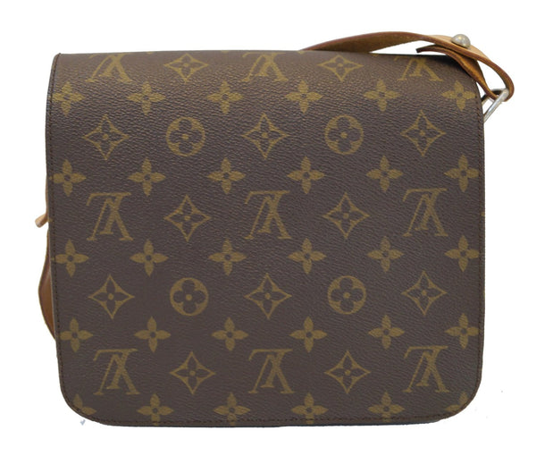LOUIS VUITTON Monogram Brown Cartouchiere MM Messenger Bag