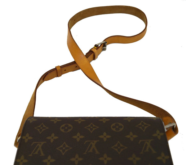 LOUIS VUITTON Monogram Brown Cartouchiere MM Messenger Bag