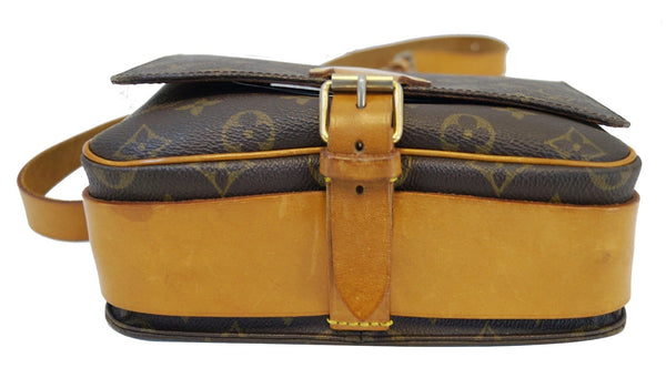 LOUIS VUITTON Monogram Brown Cartouchiere MM Messenger Bag