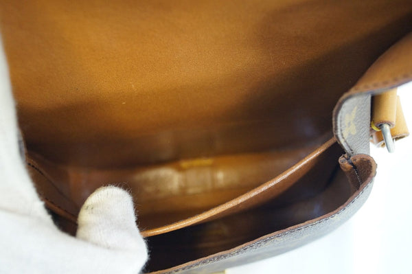 LOUIS VUITTON Monogram Brown Cartouchiere MM Messenger Bag