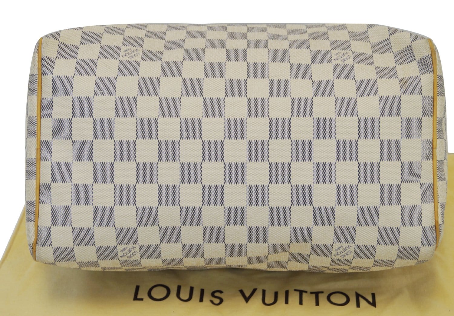 LOUIS VUITTON Speedy 30 Damier Azur White Bag