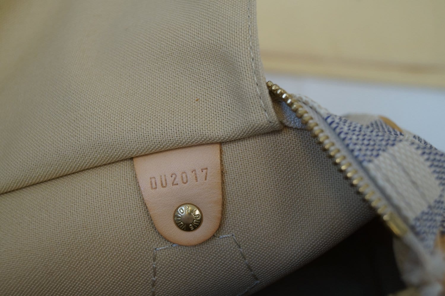 How To Spot Authentic Louis Vuitton Speedy 30 Damier Azur Bag and