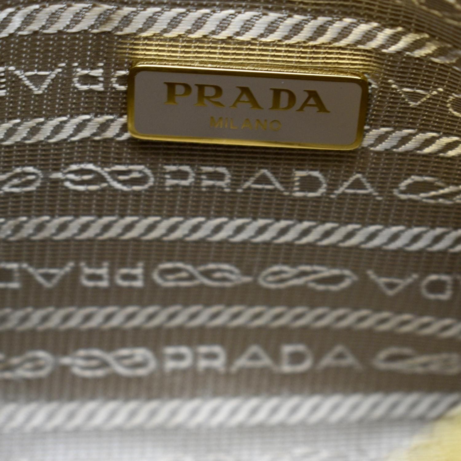 Prada Re-Edition 2005 Saffiano Leather Bag w/ Gold Hardware at 1stDibs