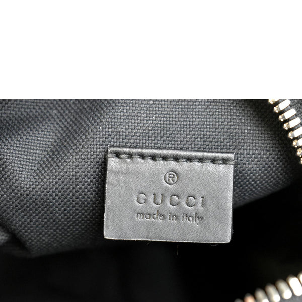 GUCCI GG Supreme Monogram Canvas Web Messenger Bag Black 598103