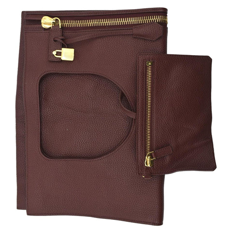 Tom Ford Alix Padlock Zip Leather Shoulder Bag - Back