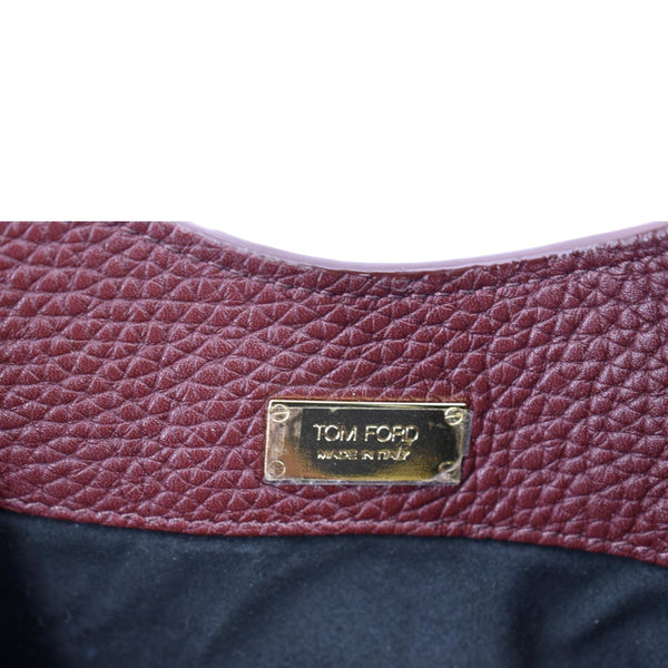 Tom Ford Alix Padlock Zip Leather Shoulder Bag - Made In Italy
