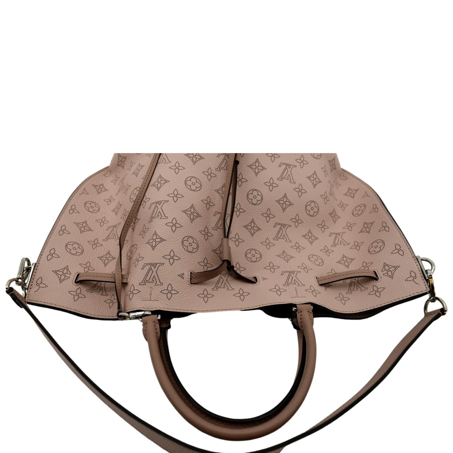 Louis Vuitton Mahina Girolata Monolia Light Pink Leather Hand Bag