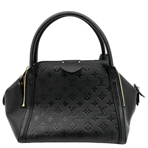 LOUIS VUITTON Marais MM Monogram Emperiente Satchel Bag Black