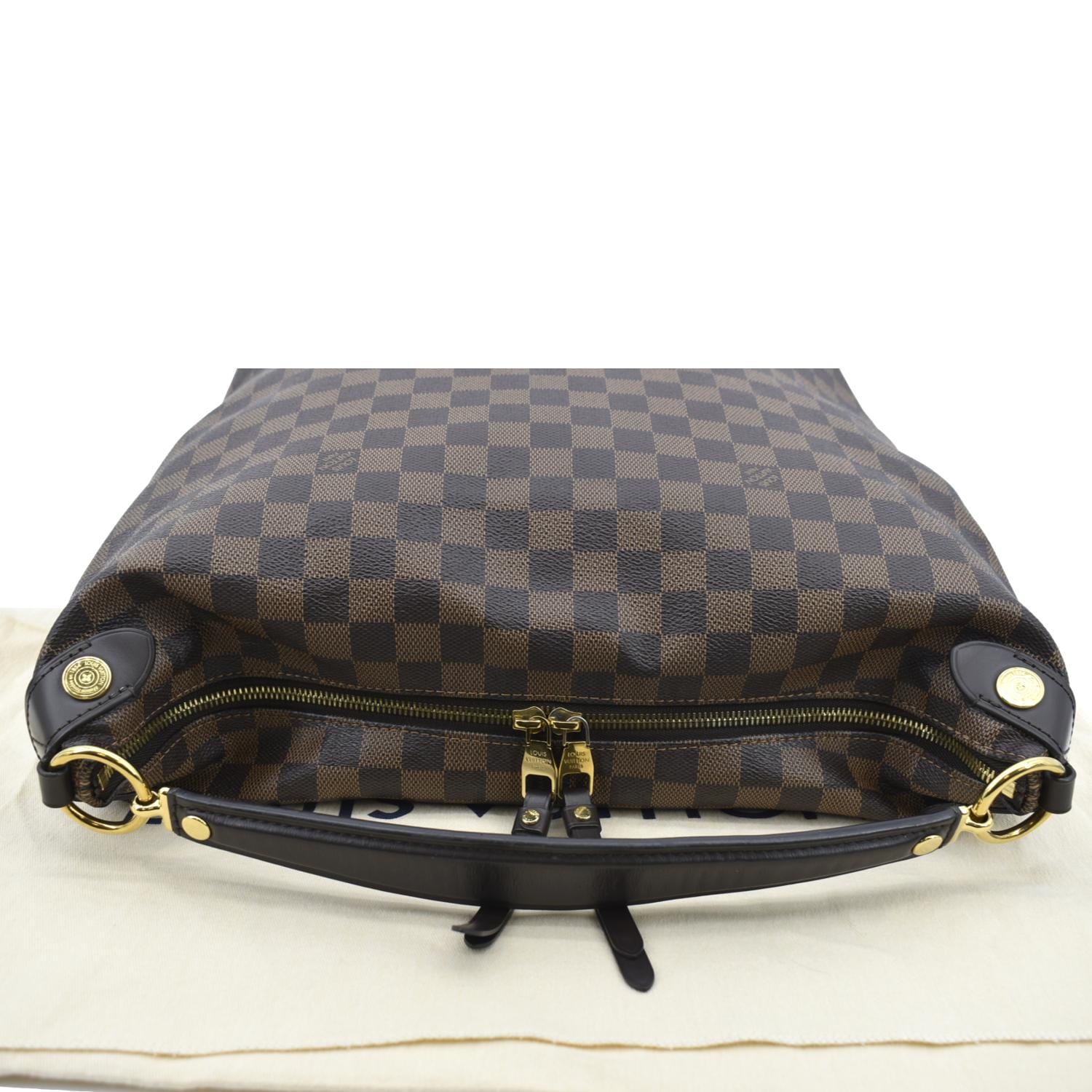 Brown Louis Vuitton Damier Ebene Deauville Handbag – Designer Revival