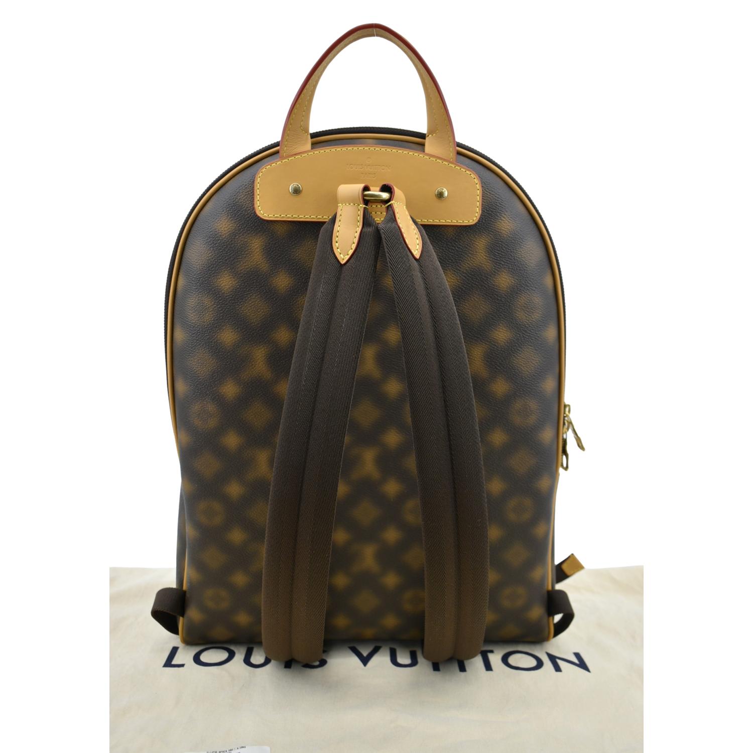 Louis Vuitton Ellipse Coated Canvas Backpack Bag Brown Louis Vuitton Ellipse Coated Canvas Backpack Bag Brown