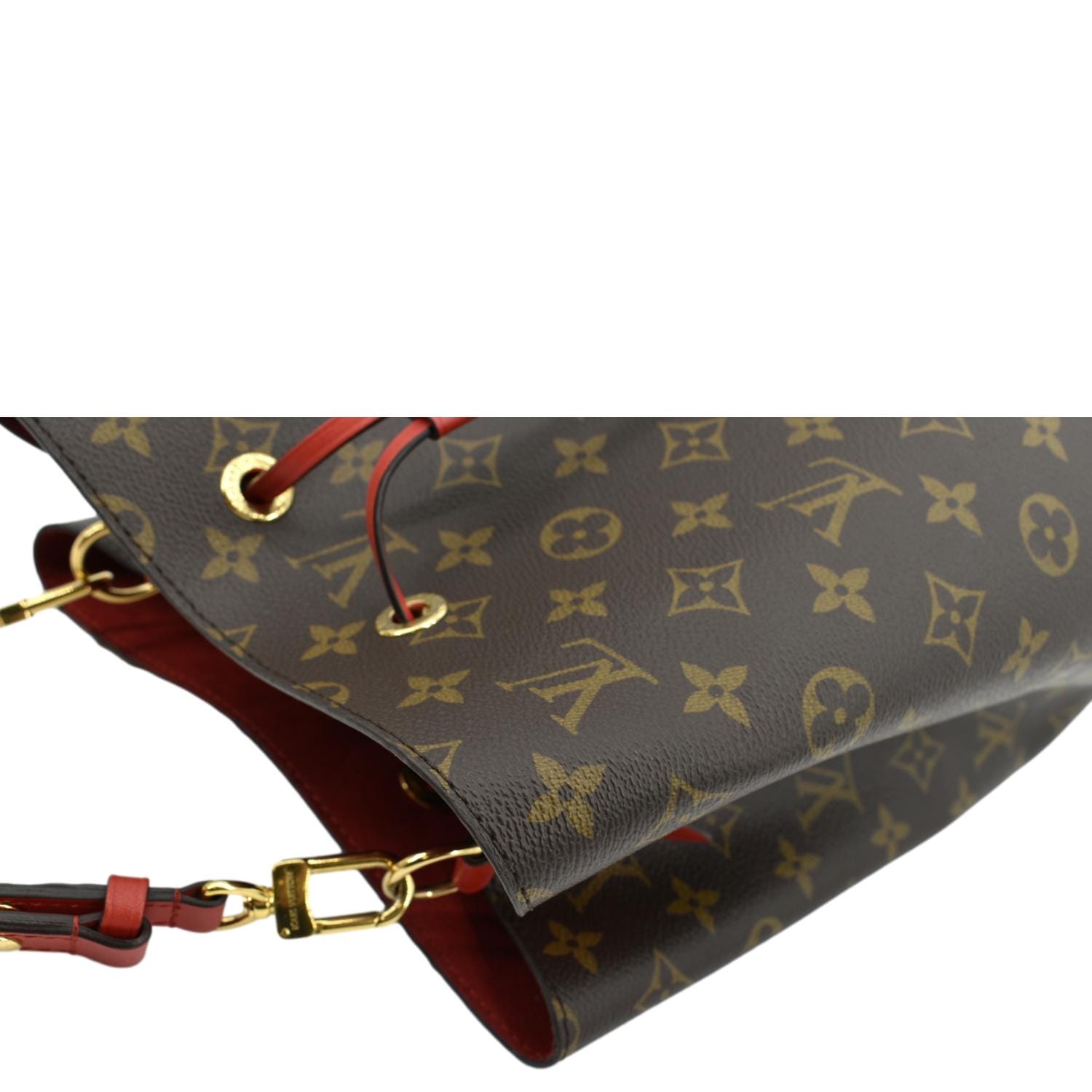 USED Louis Vuitton Classic Monogram Red NeoNoe Shoulder Bag