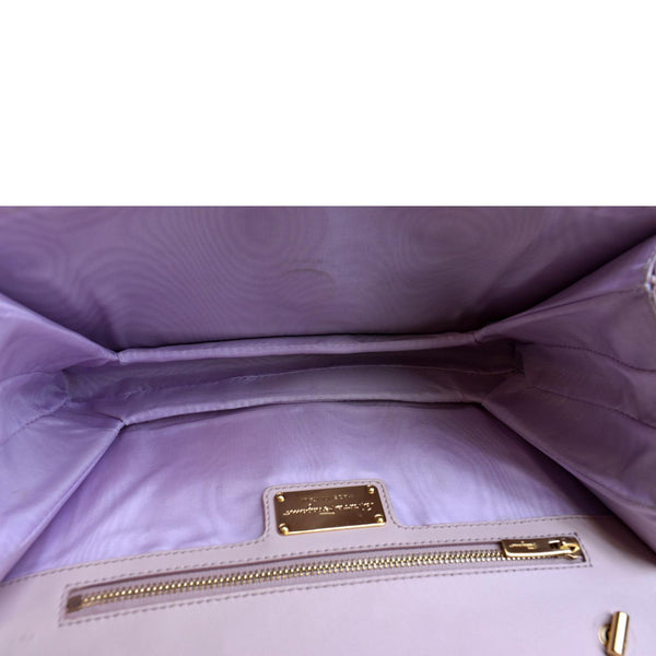 SALVATORE FERRAGAMO Vara Medium Perforated Leather Shoulder Bag Light Pink