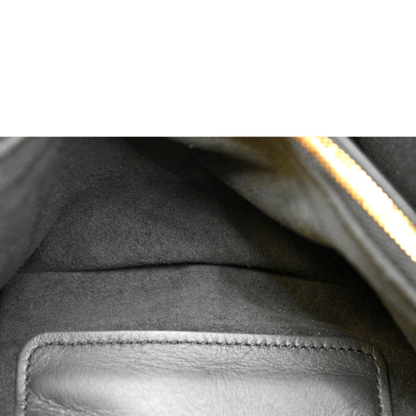 LOUIS VUITTON New Wave Leather Chain Pochette Crossbody Bag Black