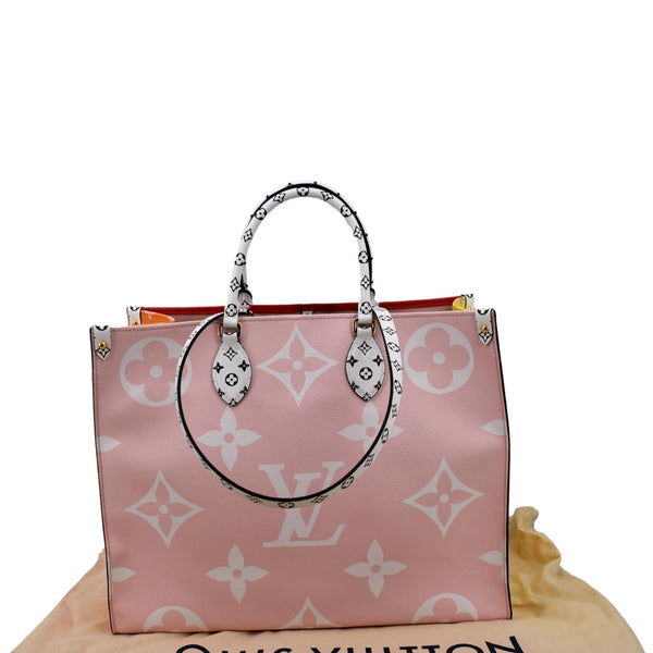 Louis Vuitton Onthego GM Limited Edition Monogram Tote Bag - Pink Side