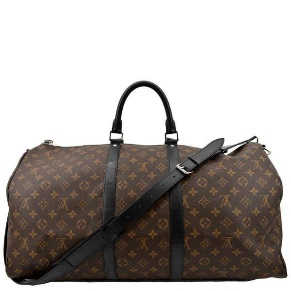 Louis Vuitton Keepall Bandouliere 55 Monogram Travel Bag - Front