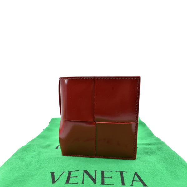 Bottega Veneta Oversize Intrecciato Leather Wallet Red - Product