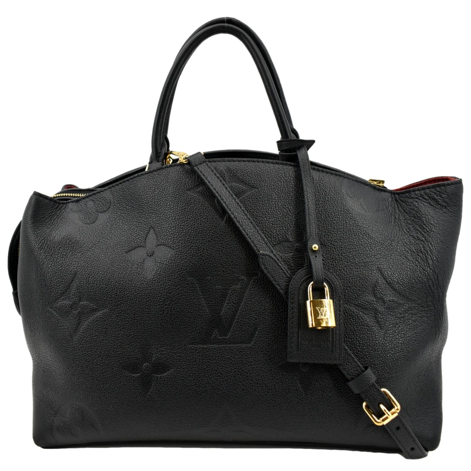 LOUIS VUITTON Grand Palais Monogram Empreinte Leather Shoulder Bag Black