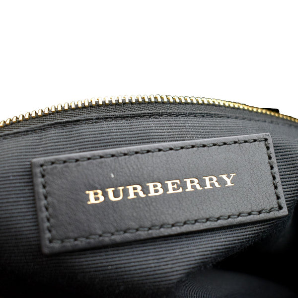 BURBERRY Dewsbury Medium Grain Check Embossed Tote Bag Black