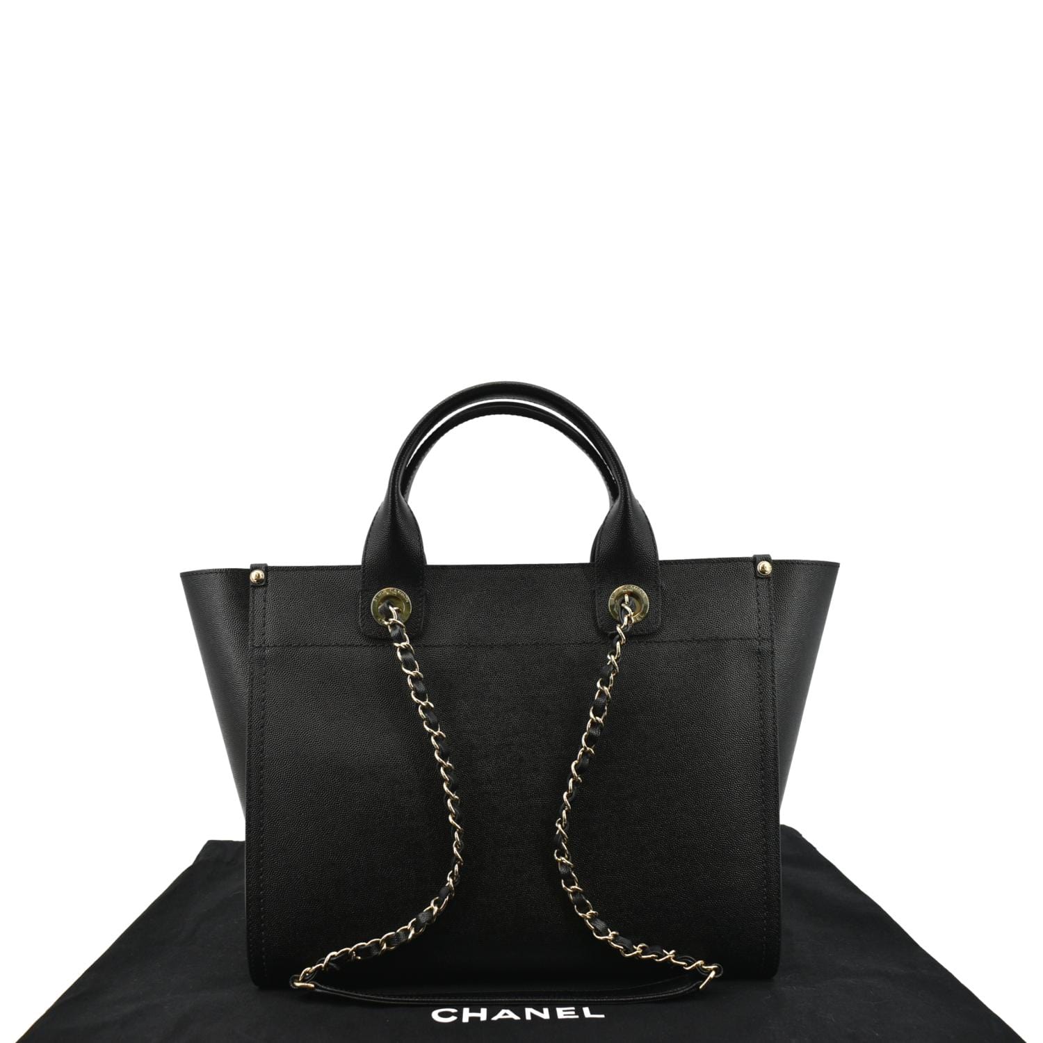 Chanel // Black Caviar Studded Deauville Tote – VSP Consignment