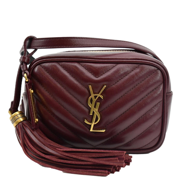 Yves Saint Laurent Lou Calfskin Leather Crossbody Bag - Front