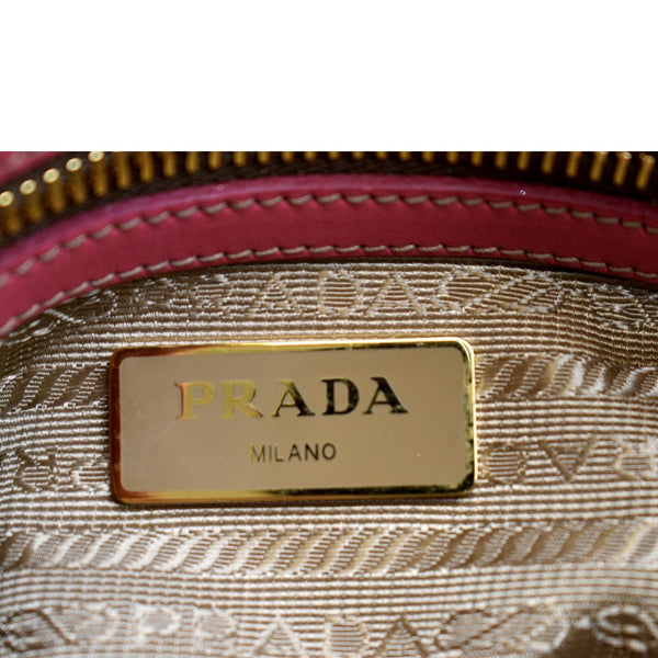 PRADA edition Jacquard Fabric Trim Crossbody Bag Brown