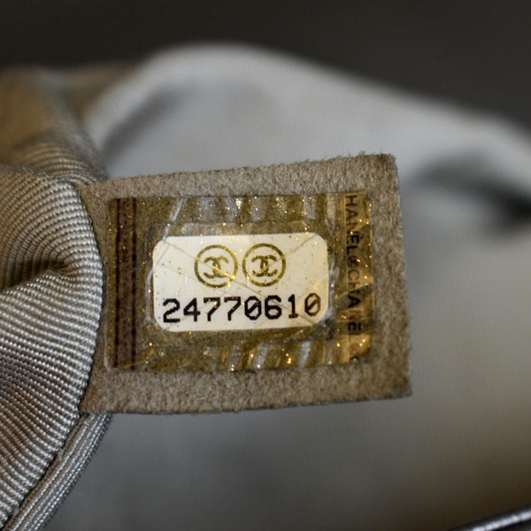 Chanel Boy Flap Caviar Leather Crossbody Bag in Grey - Serial Number