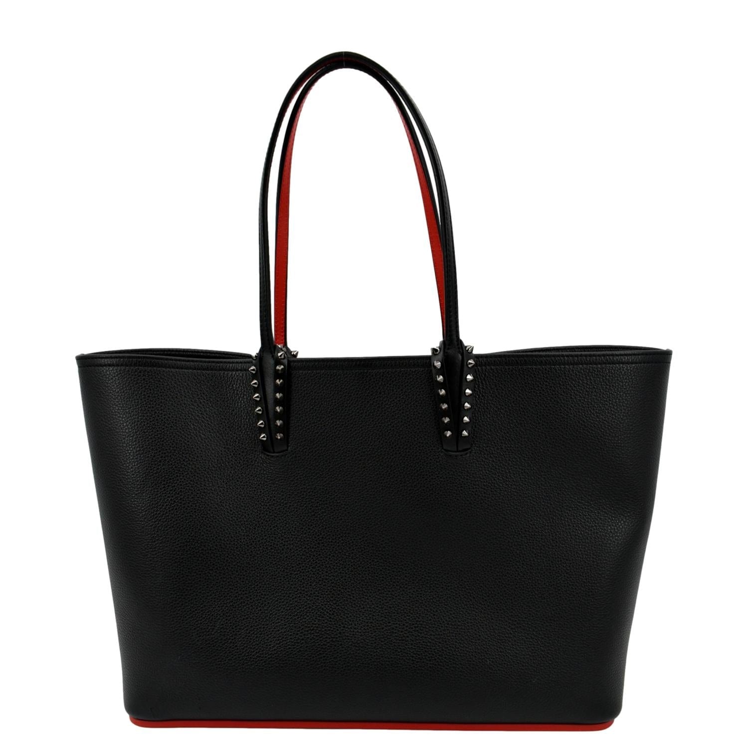 CHRISTIAN LOUBOUTIN Cabata Large Empire Paris Leather Tote Bag Black