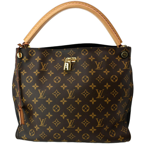 LOUIS VUITTON Gaia Monogram Canvas Shoulder Bag Brown