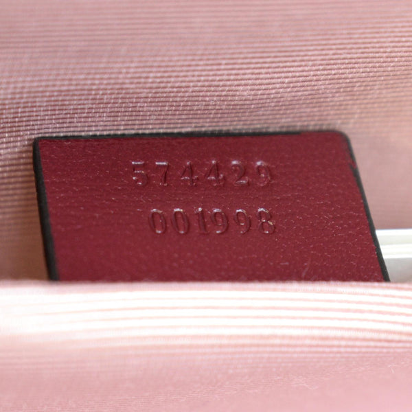 Gucci Sylvie Wicker Leather Shoulder Bag in Beige Color - Serial Number