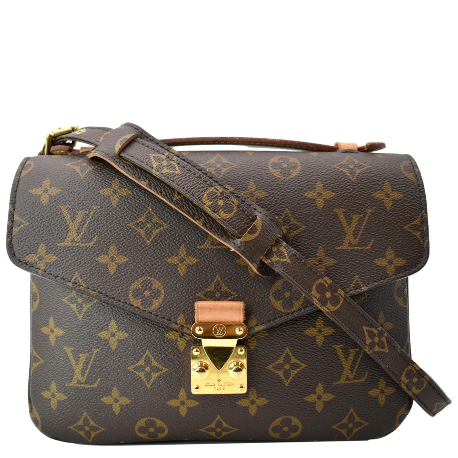 LOUIS VUITTON Metis Pochette Monogram Canvas Crossbody Bag Brown