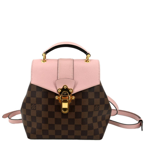 LOUIS VUITTON Clapton Damier Ebene Backpack Bag Magnolia