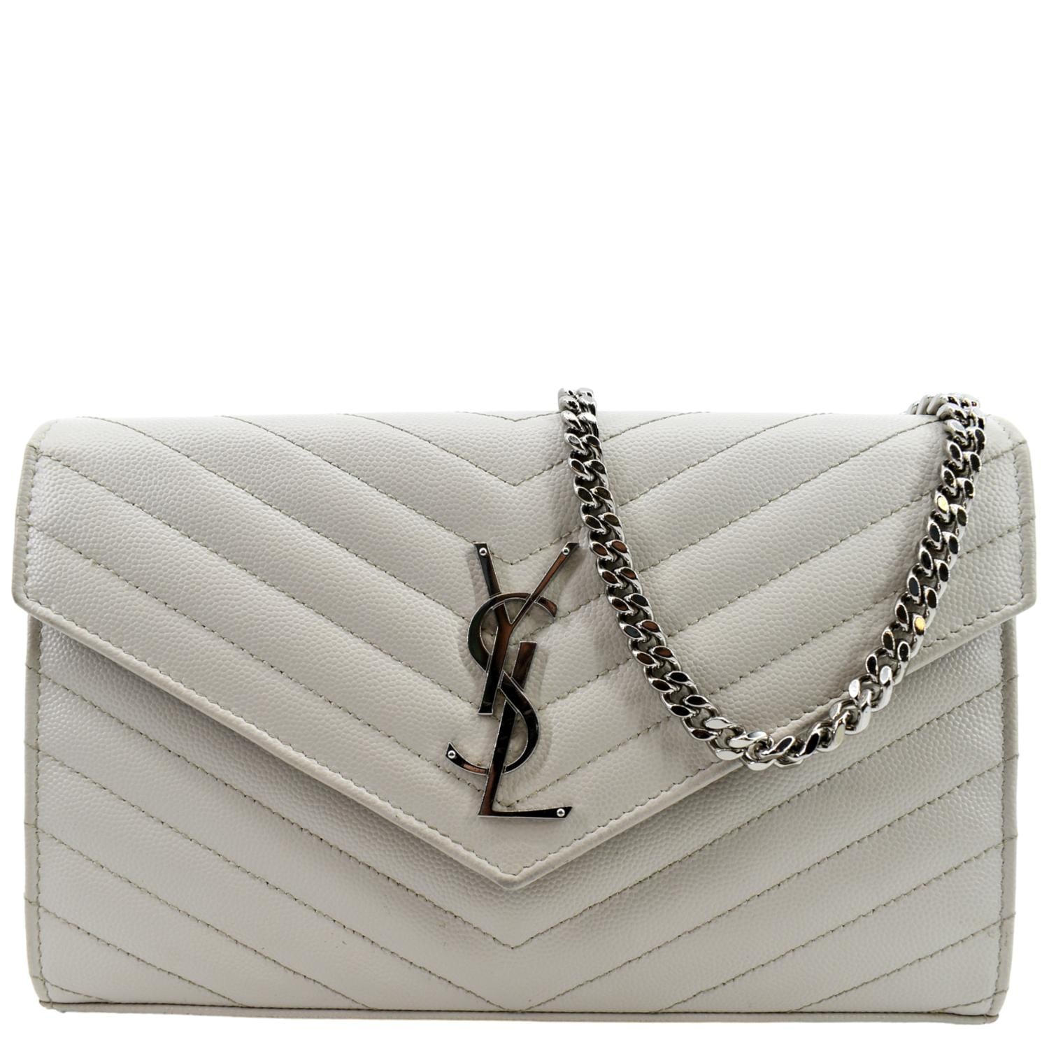 Yves Saint Laurent Grain De Poudre Envelope Chain Bag - Front