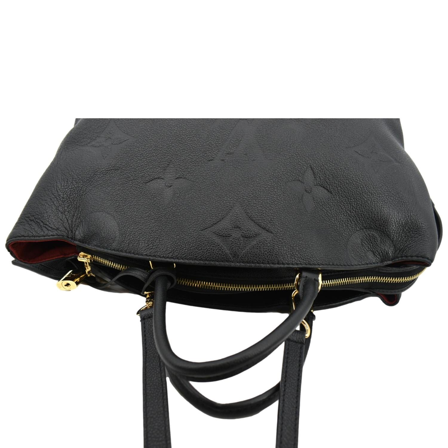 LOUIS VUITTON Grand Palais Monogram Empreinte Leather Shoulder Bag Black