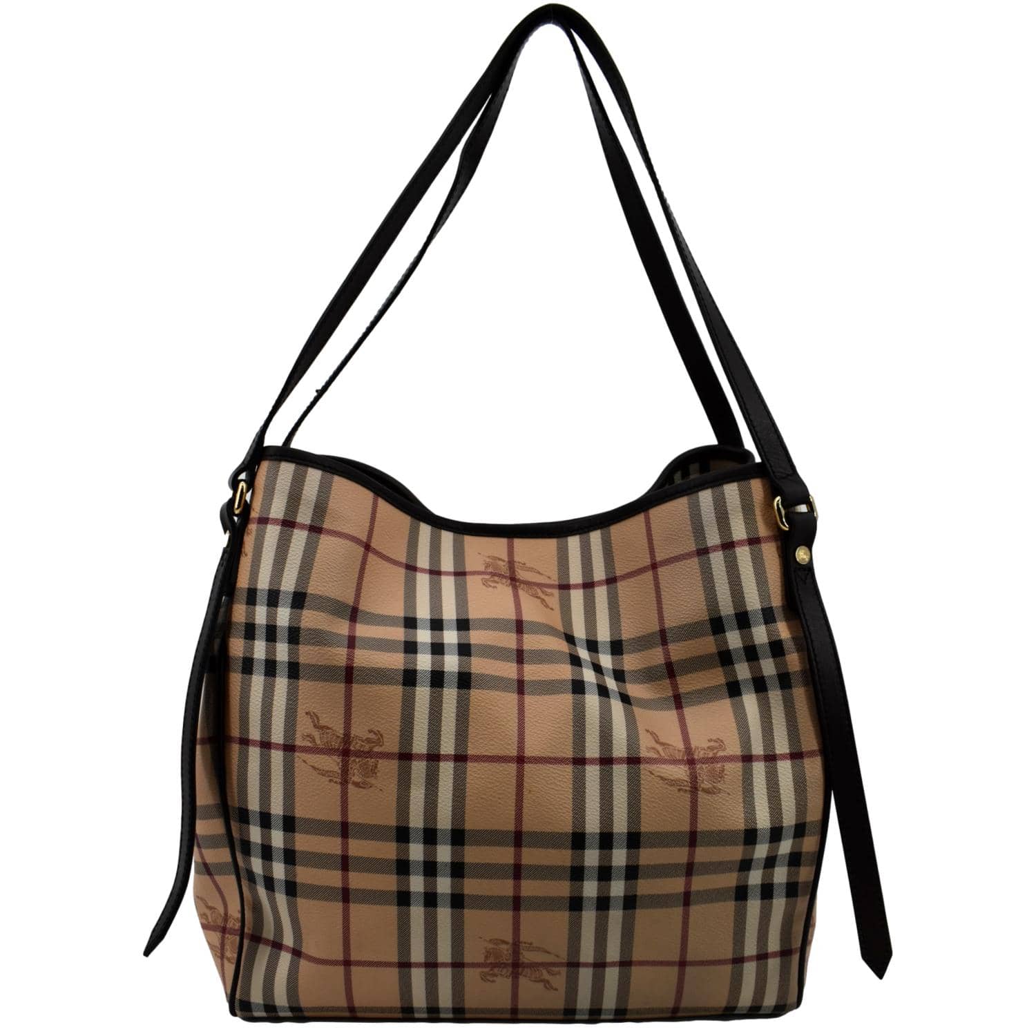 BURBERRY Canterbury Haymarket Check Tote Bag Multicolor