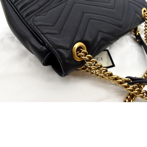 GUCCI GG Marmont Medium Matelasse Shoulder Bag Black 443496 - Hot Deals
