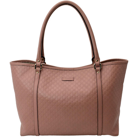 GUCCI Joy Medium Microguccissima Leather Tote Bag Pink 449647