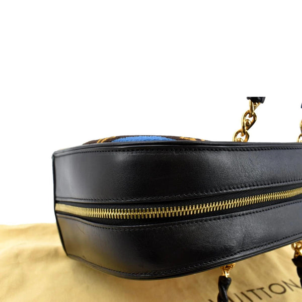 LOUIS VUITTON Bowling Vanity Tuffetage Fabric Monogram Satchel Bag Multicolor