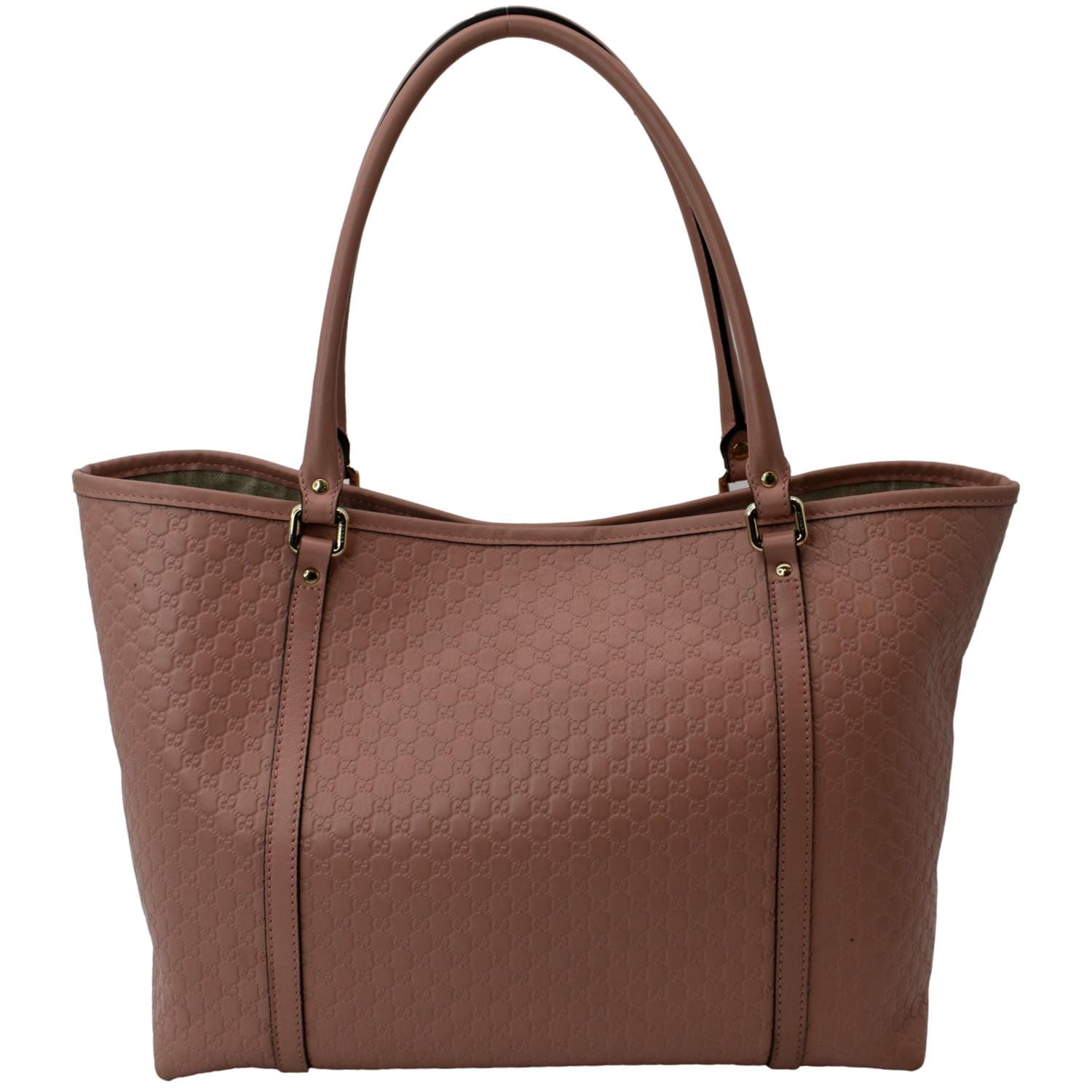 GUCCI Joy Medium Microguccissima Leather Tote Bag Pink 449647