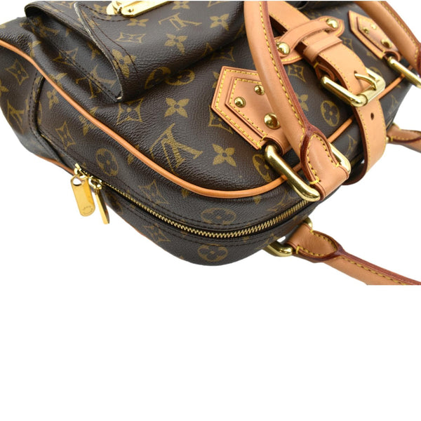 Louis Vuitton Manhattan GM Monogram Canvas Satchel Bag - Right Side