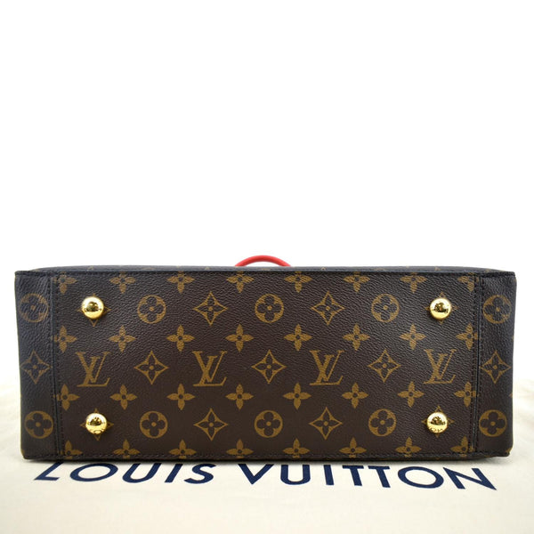 Louis Vuitton Flower Monogram Canvas Tote Shoulder Bag - Bottom