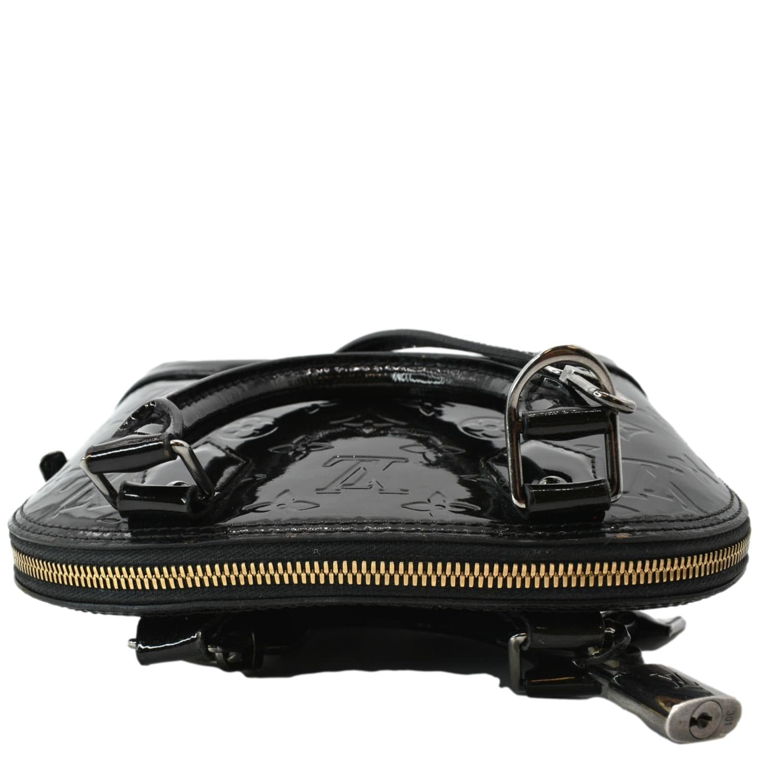 Alma bb leather handbag Louis Vuitton Black in Leather - 20506996