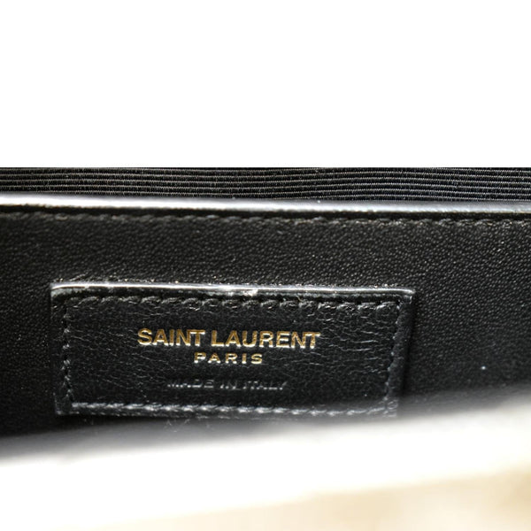 YVES SAINT LAURENT Envelope Medium Matelasse Leather Shoulder Bag Metallic