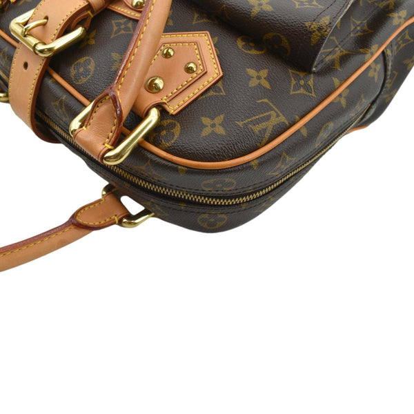 Louis Vuitton Manhattan GM Monogram Canvas Satchel Bag - Left Side