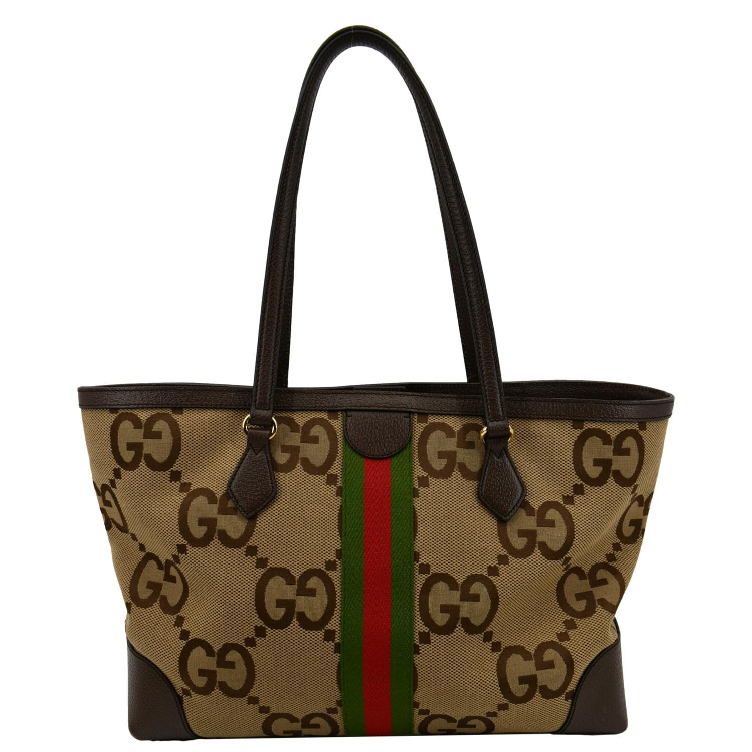 GUCCI Ophidia Jumbo GG Supreme Canvas Tote Bag Beige 631685