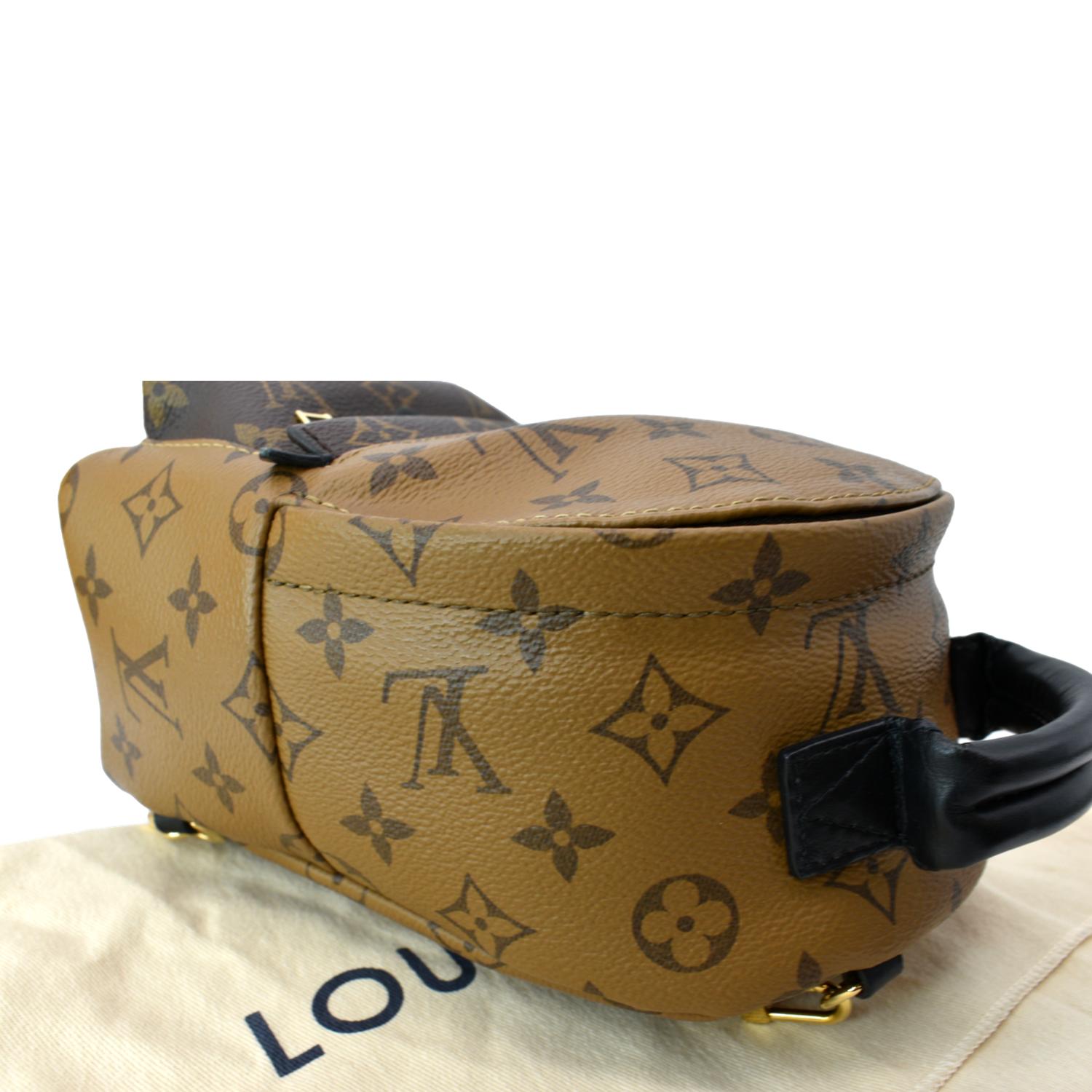 LOUIS VUITTON Palm Springs Mini Monogram Reverse Canvas Backpack Bag B
